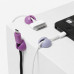 MVMT 9 pack Mini Clip-On Cable Organizer in Purple Color Scheme MVMT 9 pack Mini Clip-On Cable Organizer in Purple Color Scheme