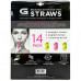 G Force 14 Pack Reusable Stainless Steel Straw Set G Force 14 Pack Reusable Stainless Steel Straw Set