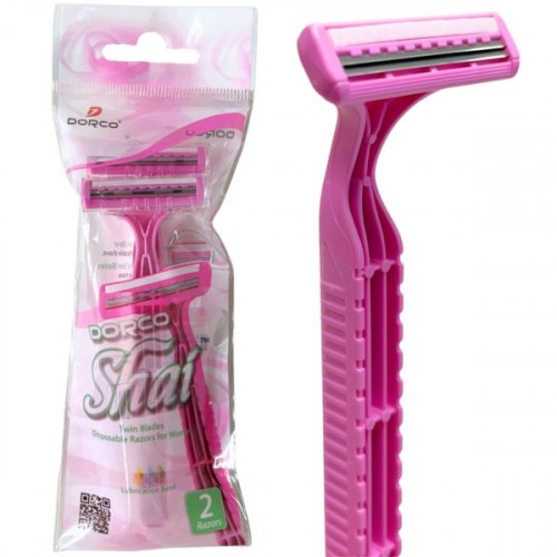 Dorco Shai Womens 2 Pack Twin Blade Disposable Razor
