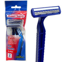 Market Basket Mens 2 Pack Twin Blade Razors