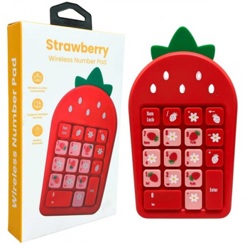 iJoy Wireless Molded Strawberry Number Pad for Laptops and Computers iJoy Wireless Molded Strawberry Number Pad for Laptops and Computers