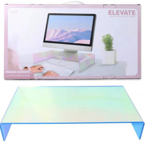 iJoy Elevate Iridescent Finish Monitor and Laptop Stand iJoy Elevate Iridescent Finish Monitor and Laptop Stand