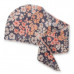 Adama Satin Lined Wrap Cap with Flower Design Adama Satin Lined Wrap Cap with Flower Design