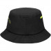 Fila Unisex Black Nylon Ripstop Side Zipper Pocket Bucket Hat Fila Unisex Black Nylon Ripstop Side Zipper Pocket Bucket Hat