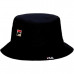 Fila Unisex Heritage Black Bucket Hat With Pocket Fila Unisex Heritage Black Bucket Hat With Pocket