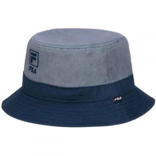 Fila Two Tone Cotton Twill Gray & Navy Bucket Hat Fila Two Tone Cotton Twill Gray & Navy Bucket Hat