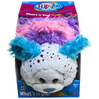 FlipaZoo Magic Tails 2 in 1 Reversable Plush Animal in Sparkle Puppy and Rainbow Kitty Design