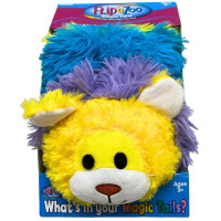 FlipaZoo Magic Tails 2 in 1 Reversable Plush Animal in Yellow Lion and White Unicorn Design