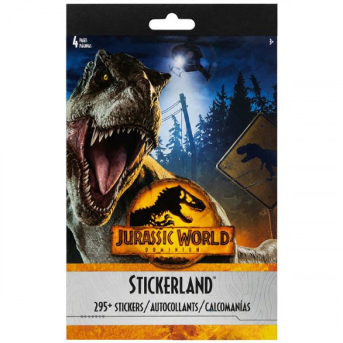 Jurassic World Dominion 4 Page 295 Plus Stickers Stickerland Pad Jurassic World Dominion 4 Page 295 Plus Stickers Stickerland Pad