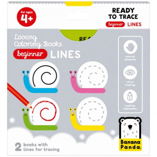 2 Pack Looong Coloring Books: Ready to Trace Beginner Lines 2 Pack Looong Coloring Books: Ready to Trace Beginner Lines