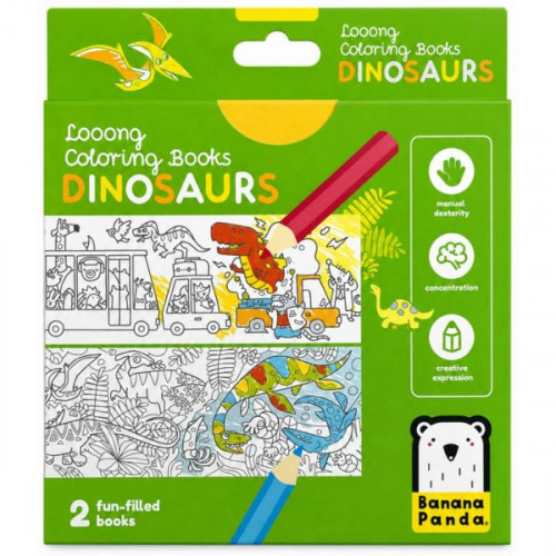 2 Pack Looong Coloring Books: I Love Coloring Dinosaurs 2 Pack Looong Coloring Books: I Love Coloring Dinosaurs