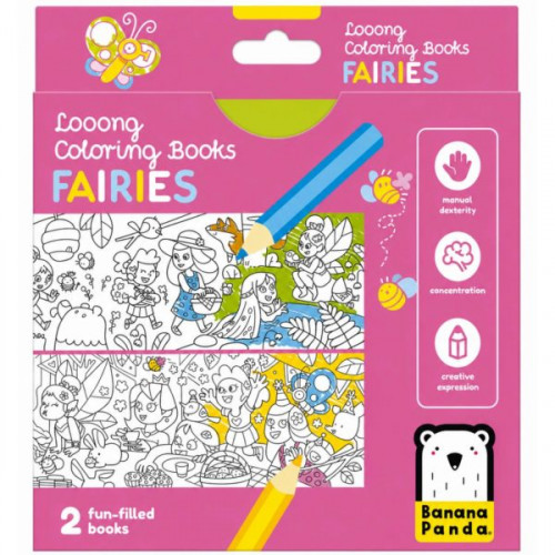 2 Pack Looong Coloring Books: I Love Coloring Fairies 2 Pack Looong Coloring Books: I Love Coloring Fairies