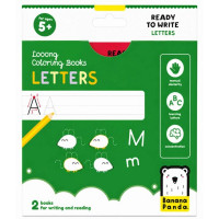 2 Pack Looong Coloring Books: Ready to Write Letters