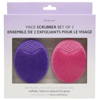 2 Pack Large Silicone Facial Cleansing Scrubber Set