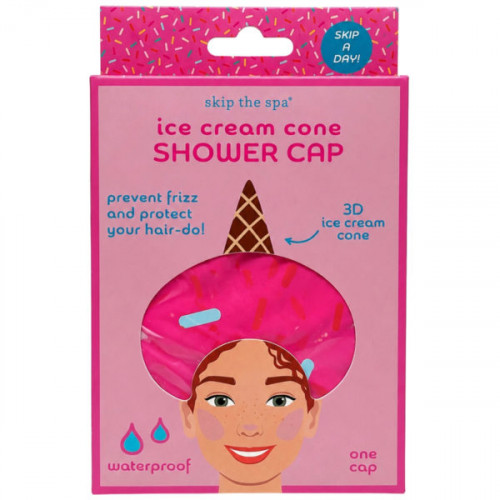 Ice Cream Cone Reusable Shower Cap Ice Cream Cone Reusable Shower Cap