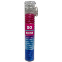 30 Count Metallic Hair Coils in Tube