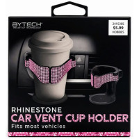 Bytech Bling Car Vent Cup Holder in Pink