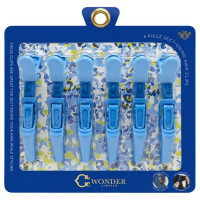 Wonder Light Blue 6 Pack Alligator Sectioning Hair Clips