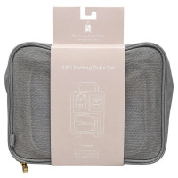 Roaming Essentials 3-Piece Packing Cube Set in Gray