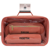 Roaming Essentials 4-Piece Self Care Travel Set in Coral