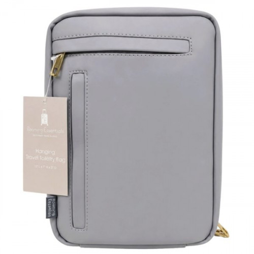 Roaming Essentials Hanging Travel Essentials Organizer Case in Gray Roaming Essentials Hanging Travel Essentials Organizer Case in Gray