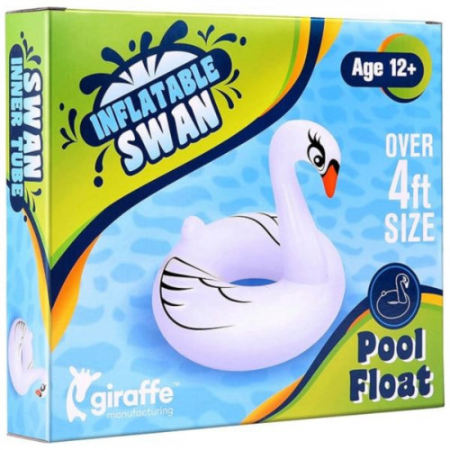 Giant 4 Foot Inflatable White Swan Pool Float Giant 4 Foot Inflatable White Swan Pool Float