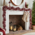 Tinsel Garland in Silver and Red Sheer Tinsel Garland in Silver and Red Sheer