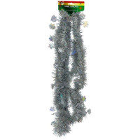 Tinsel Garland in Silver Sheer