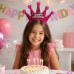 Pink Glitter Happy Birthday Tiara Crown Headband Pink Glitter Happy Birthday Tiara Crown Headband