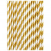 24 Pack Gold & White Paper Straws 24 Pack Gold & White Paper Straws
