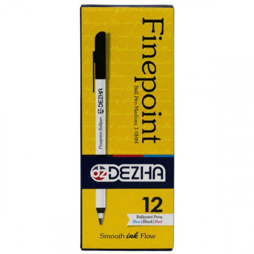 12 Pack Finepoint Ball Point Pens in Black, Blue & Red 12 Pack Finepoint Ball Point Pens in Black, Blue & Red