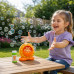 Bubble Mania Battery Operated Orange Bubble Machine with Bubble Bottle Bubble Mania Battery Operated Orange Bubble Machine with Bubble Bottle