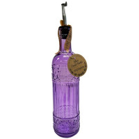 10 Strawberry Street Abercorn Purple Glass Olive Oile Bottle 16oz