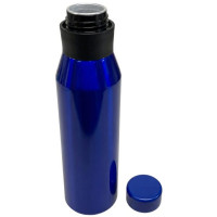 24 Oz Aluminum Drinkware Bottle with Twist Lid in Blue
