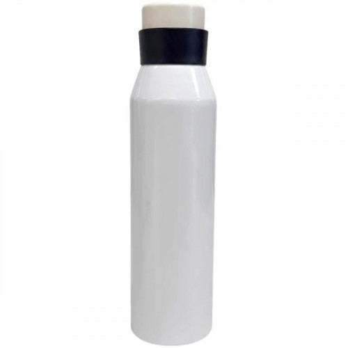 24 Oz Aluminum Drinkware Bottle with Twist Lid in White 24 Oz Aluminum Drinkware Bottle with Twist Lid in White