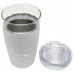 14 Oz Textured Drink Tumbler with Sliding Sip Lid in White