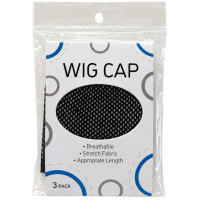 3 Piece Black Mesh Wig Cap