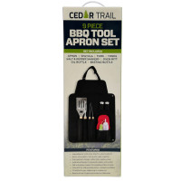 Cedar Trail 9 Piece BBQ Tool Apron Set