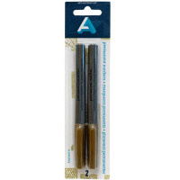 Art Alternatives 2 Pack Fine Tip Permanent Markers in Gold