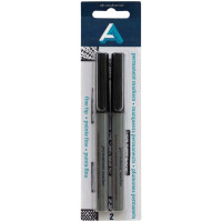 Art Alternatives 2 Pack Fine Tip Permanent Markers in Black