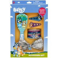 Bluey Accessory Set with Hair Brush and Silver Bow