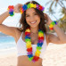 4 Piece Multi-Color Hawaiian Lei Set 4 Piece Multi-Color Hawaiian Lei Set