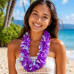 Deluxe Pearlized Purple Hawaiian Lei Necklace Deluxe Pearlized Purple Hawaiian Lei Necklace