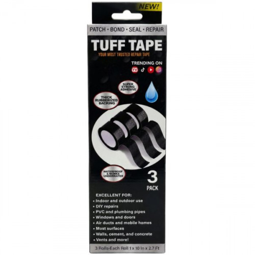 Pinnacle Brands 3 Pack Repair Focused Waterproof Double Sided Tuff Tape Pinnacle Brands 3 Pack Repair Focused Waterproof Double Sided Tuff Tape