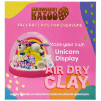 Strawberry Kazoo 12 Piece Create Your Own Unicorn Display with Air Dry Clay