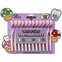 Mimicoco 12 Pack Mushroom Gentle Care Adult Toothbrushes