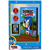 Sonic The Hedgehog Poster Light up Wall Art with USB Cable Included