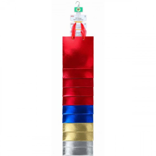 Voila Small Gift Bags in Assorted Colors on Clip Strip Voila Small Gift Bags in Assorted Colors on Clip Strip