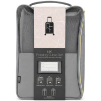 Roaming Essentials 5 Piece Packing Cubes & Shoe Bags Set in Grey