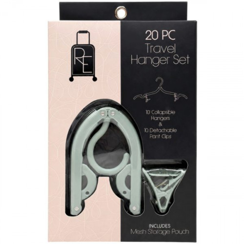 Roaming Essentials 20 Piece Travel Hangers & Clip Set Roaming Essentials 20 Piece Travel Hangers & Clip Set